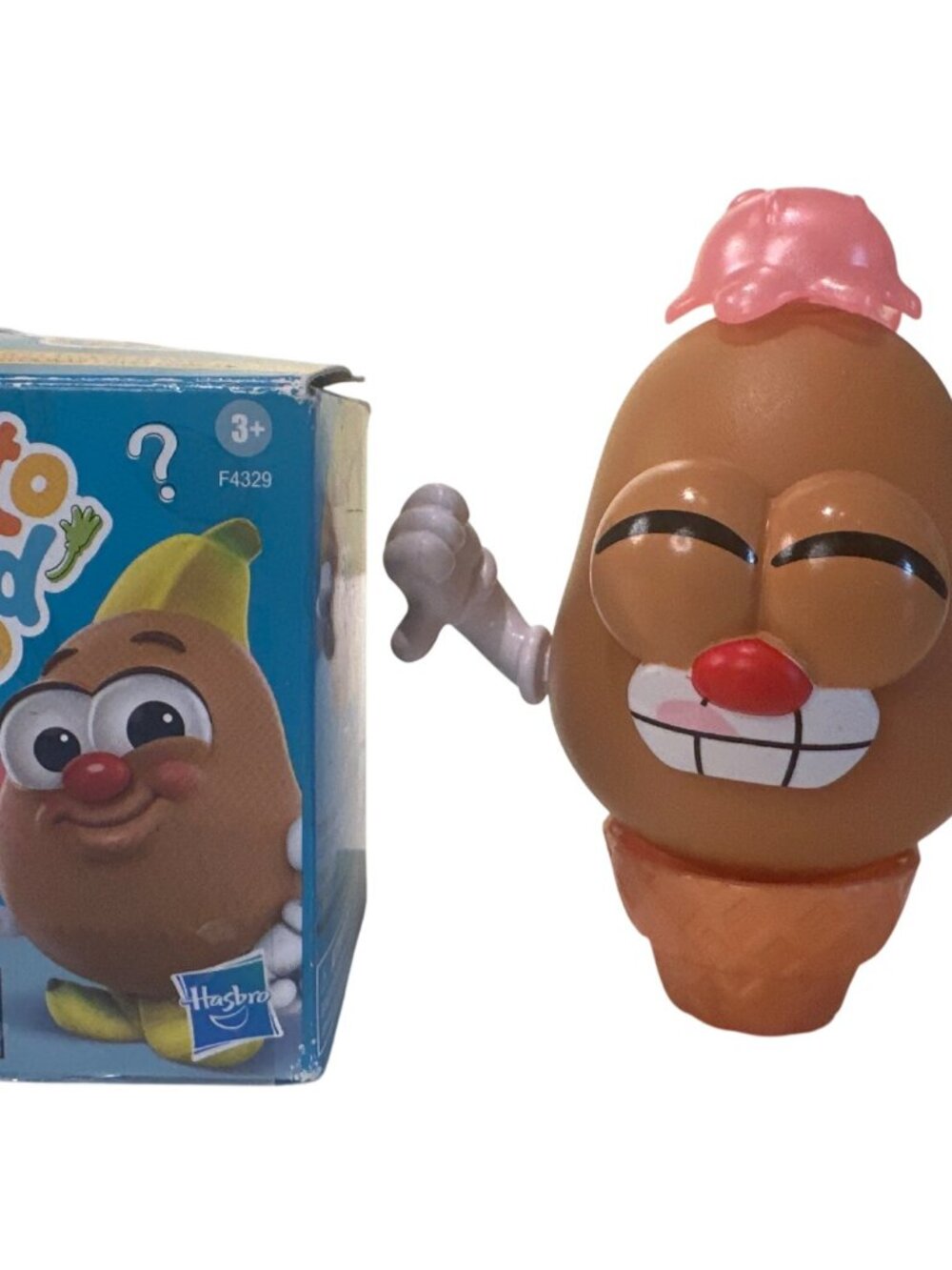 Potato Head Tots Mini Figure Ice Cream Hat Box Complete Toy Pretend Play Figure